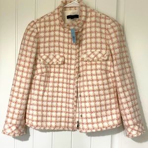 Ann Taylor 3/4 sleeve tweed jacket 6P NWT